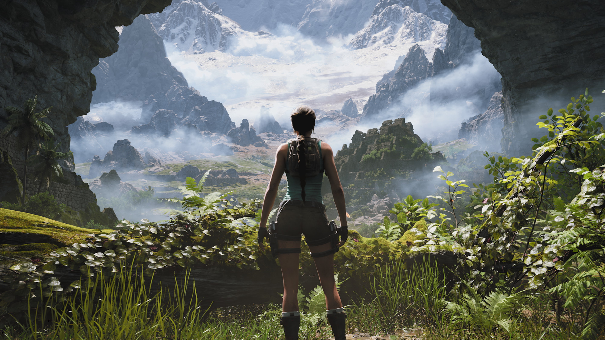 Legacy Of Atlantis Lara Croft Contempla Las Montañas De Vilcabamba, En Perú, En Legacy Of Atlantis