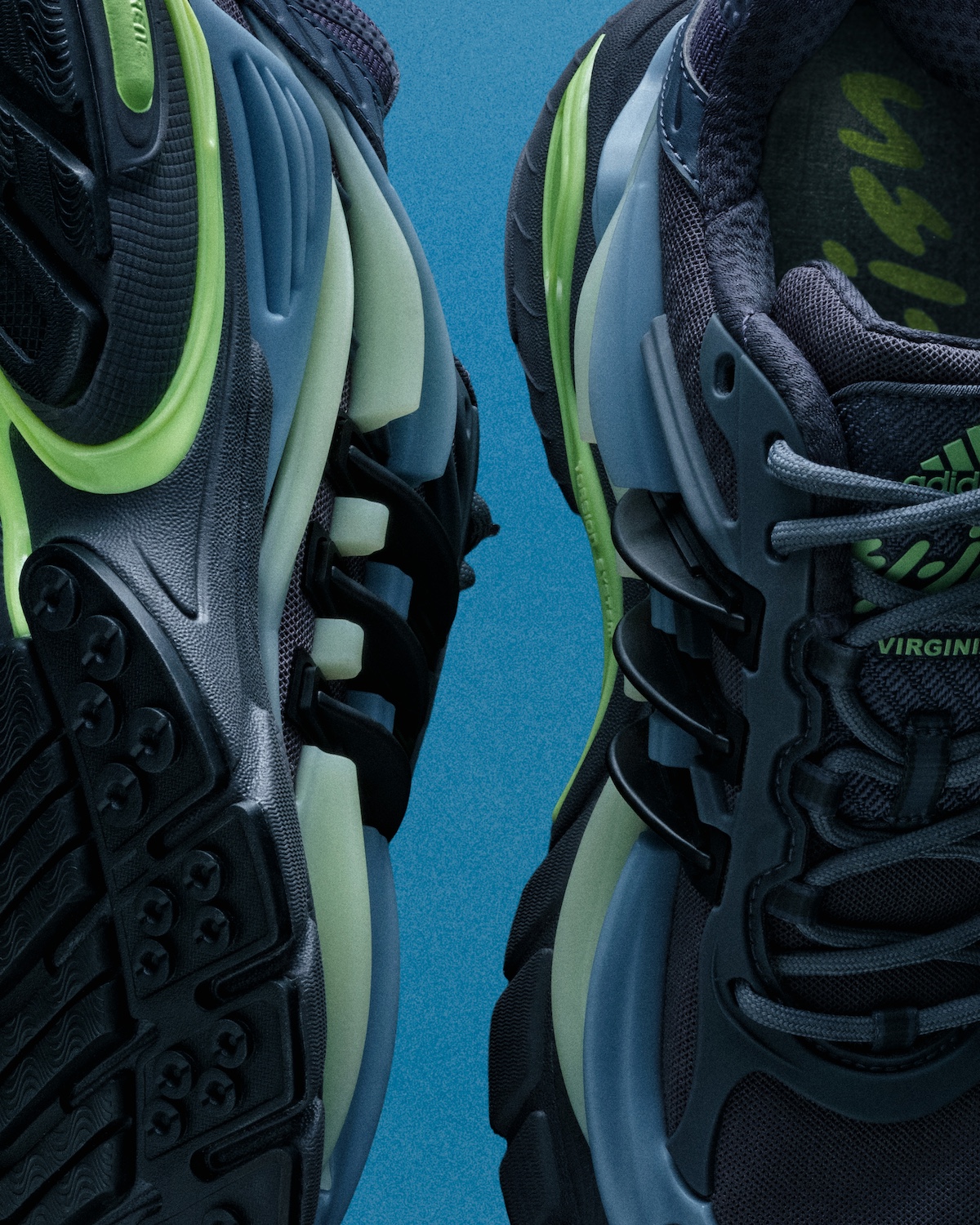 Detalle Del Adidas Adistar Jellyfish Storm Con La Marca Virginia