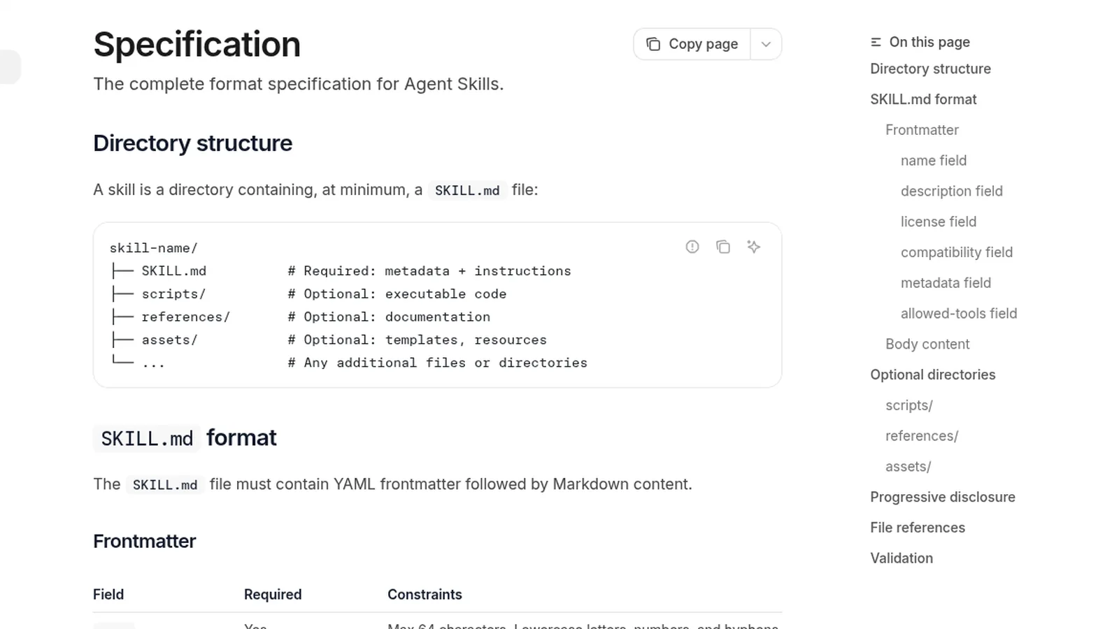 Agent Skills: Especificación Del Archivo Skill.md Con Estructura De Carpetas Y Campos Obligatorios