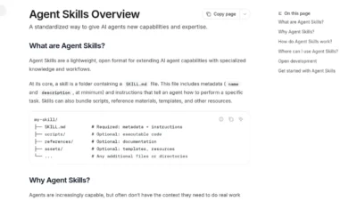Agent Skills: página oficial del estándar abierto para dar nuevas capacidades a los agentes de IA
