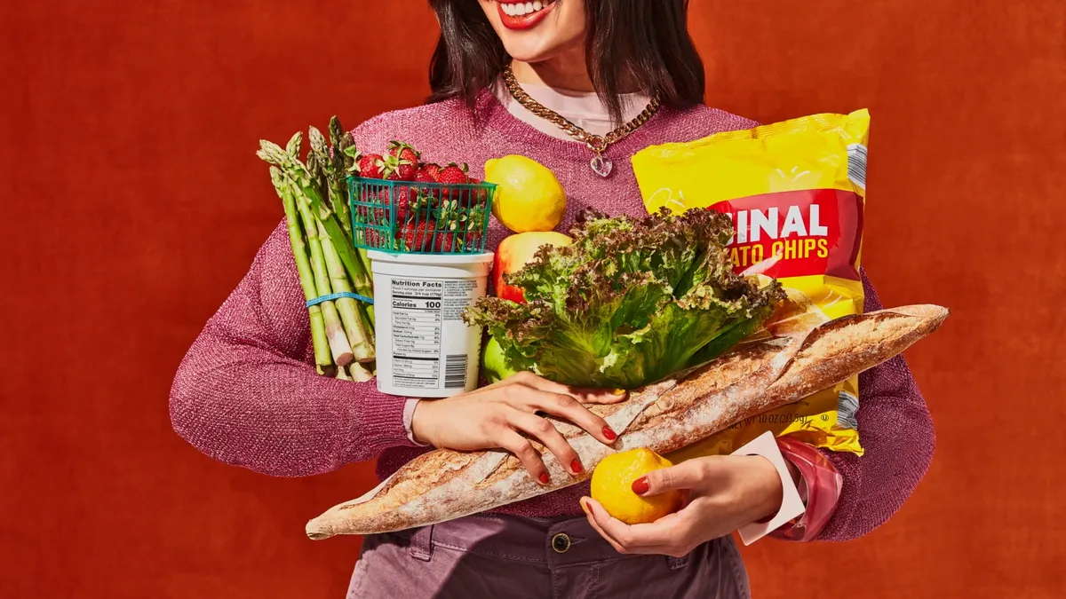 Compra De Instacart: Bolsa De Supermercado Con Frutas Y Verduras