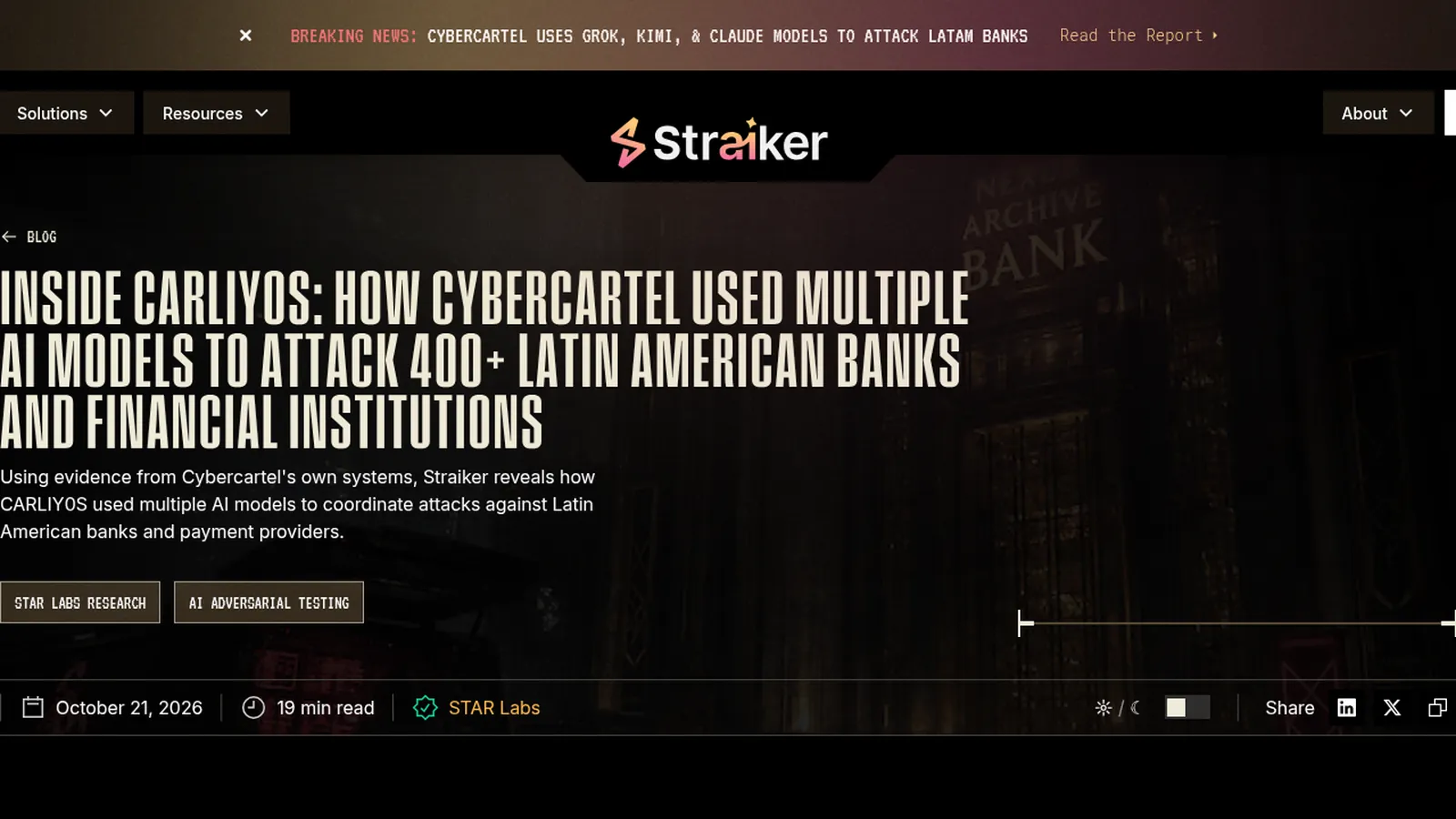 Cybercartel Informe De Straiker Sobre Los Ataques De Cybercartel Con Agentes De Ia