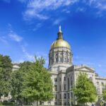 Capitolio del estado de Georgia en Atlanta, donde se administran los datos electorales de Georgia