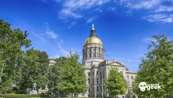 Capitolio del estado de Georgia en Atlanta, donde se administran los datos electorales de Georgia