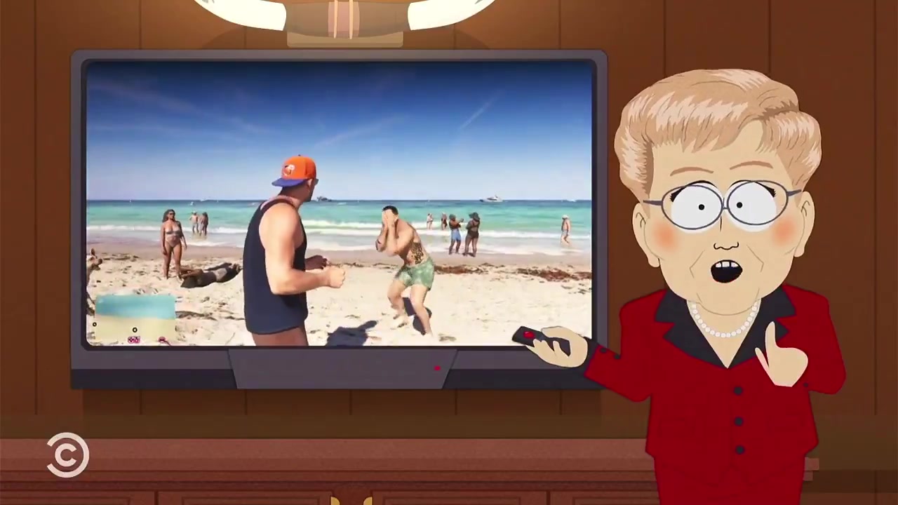 Gta 6 South Park Playa De Vice Beach Con Bañistas En El Clip De Gta 6 Emitido Por Comedy Central
