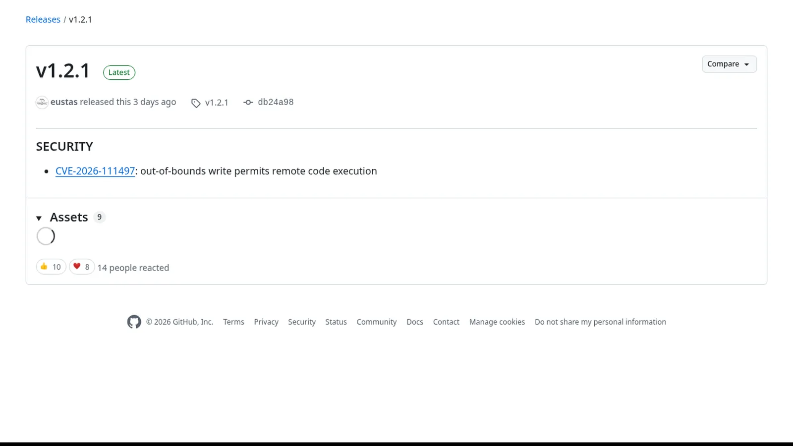 Ia De Openai Versión 1.2.1 De Brotli Que Corrige La Falla Cve-2026-111497 Hallada Por La Ia De Openai
