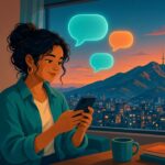 IA gratis en Venezuela: persona en Caracas usando un asistente de inteligencia artificial en su celular