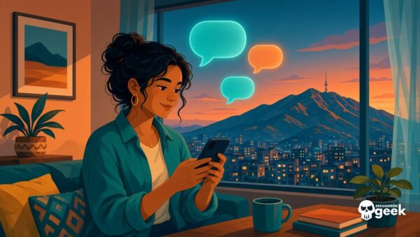 Ia Gratis En Venezuela: Persona En Caracas Usando Un Asistente De Inteligencia Artificial En Su Celular