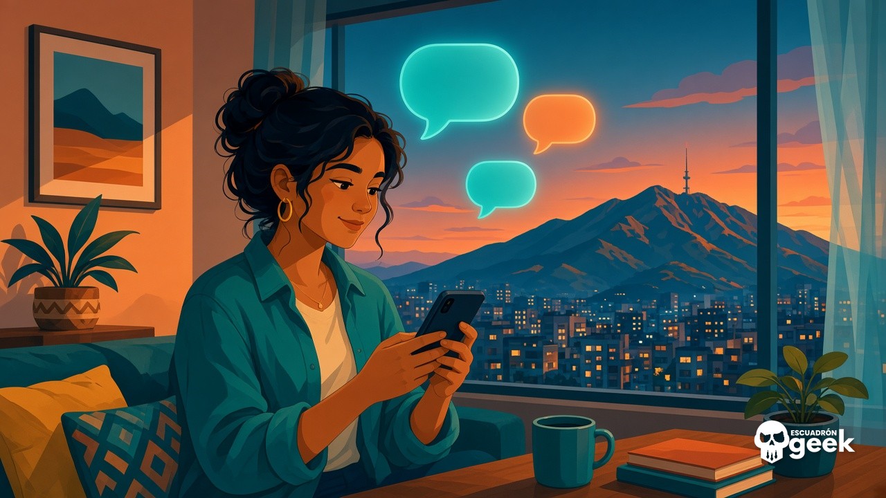 Ia Gratis En Venezuela: Persona En Caracas Usando Un Asistente De Inteligencia Artificial En Su Celular