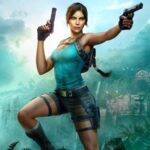 Lara Croft con sus dos pistolas en Tomb Raider: Legacy of Atlantis