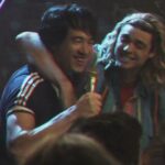 Ryu y Ken celebran juntos en una escena de la película de Street Fighter