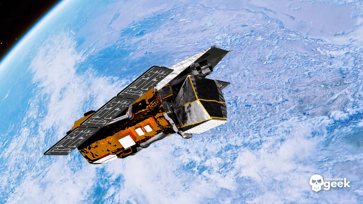 Telescopio Swift De La Nasa En Órbita Sobre La Tierra, Ilustración Oficial